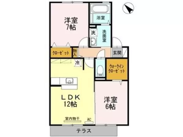 203号室の間取り図