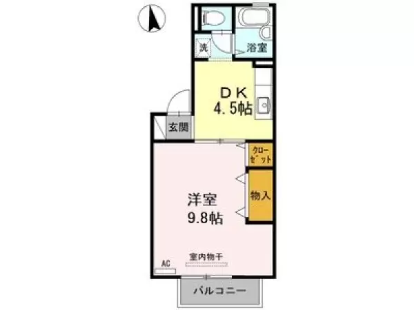 1-103号室の間取り図