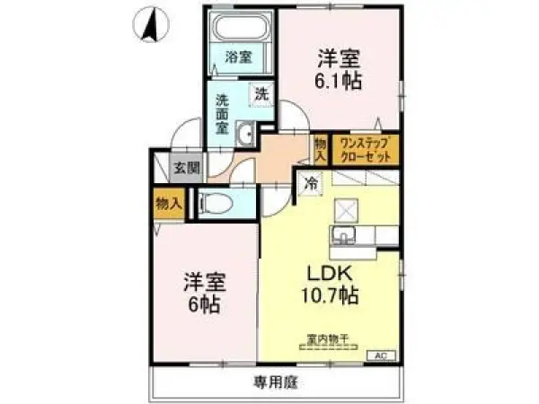 101号室の間取り図