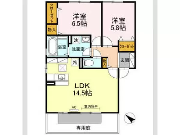 101号室の間取り図