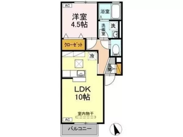 103号室の間取り図