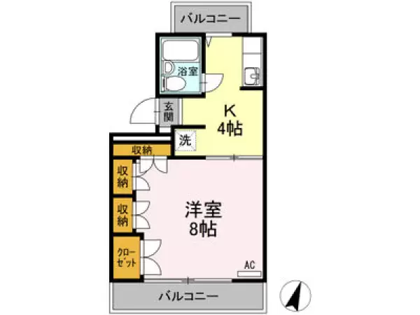 101号室の間取り図