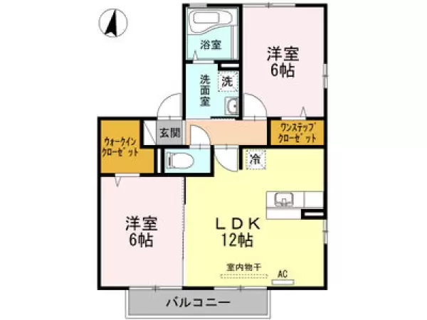 201号室の間取り図