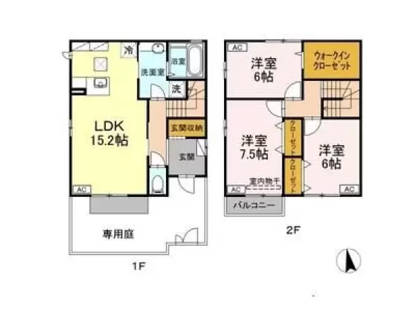 101号室の間取り図