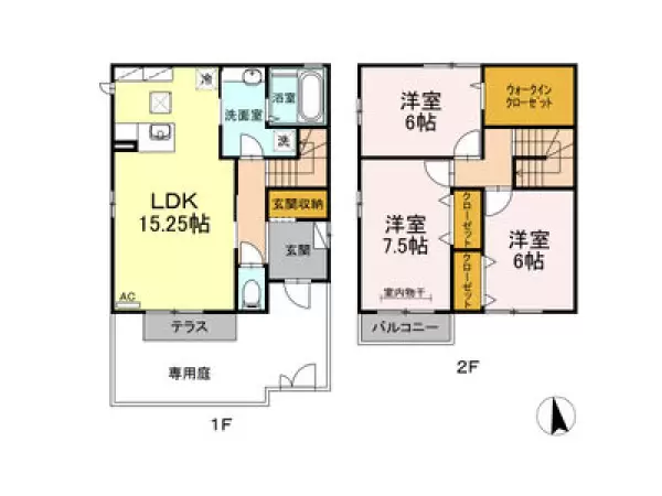 101号室の間取り図