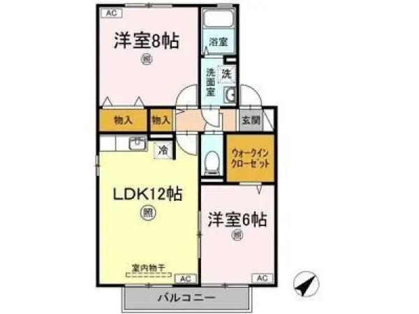 205号室の間取り図