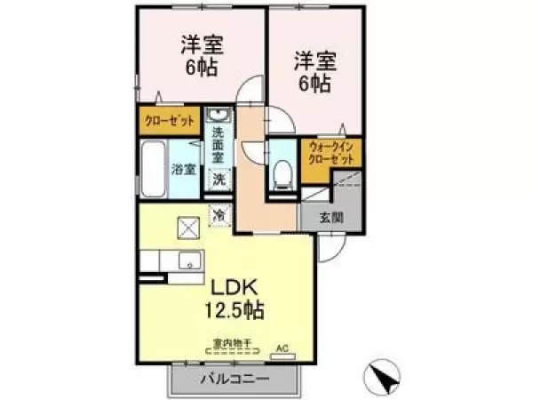 101号室の間取り図
