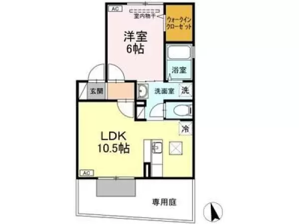 101号室の間取り図