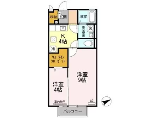 102号室の間取り図