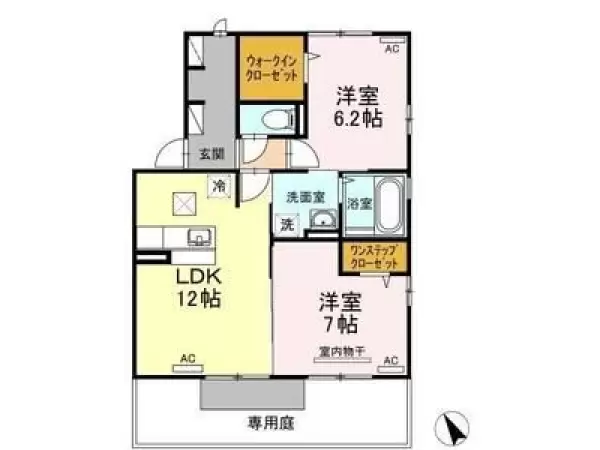 101号室の間取り図