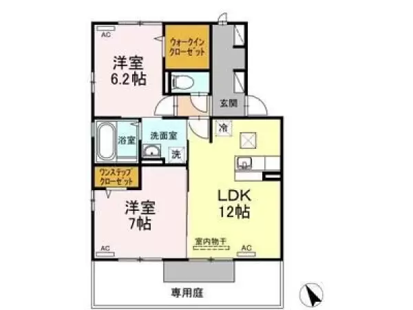 102号室の間取り図