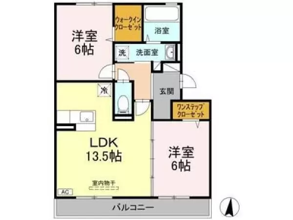 102号室の間取り図