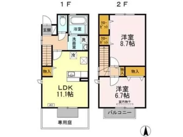 103号室の間取り図