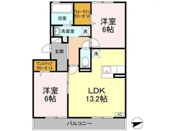 302号室の間取り図
