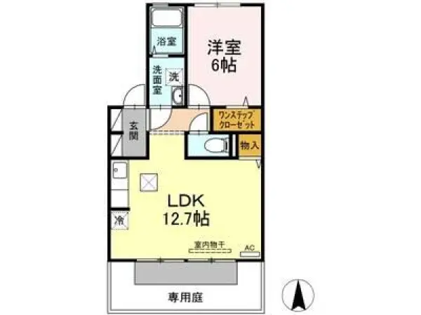 103号室の間取り図