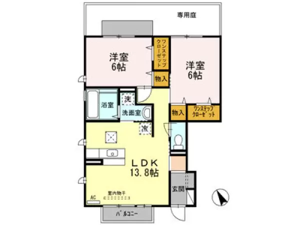 101号室の間取り図