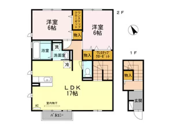 201号室の間取り図