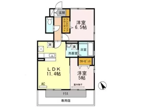 101号室の間取り図