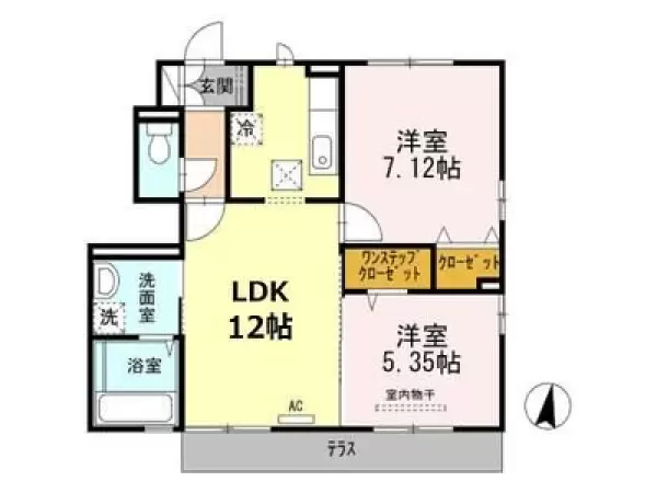 101号室の間取り図