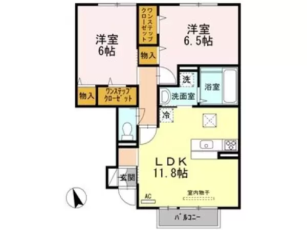 102号室の間取り図