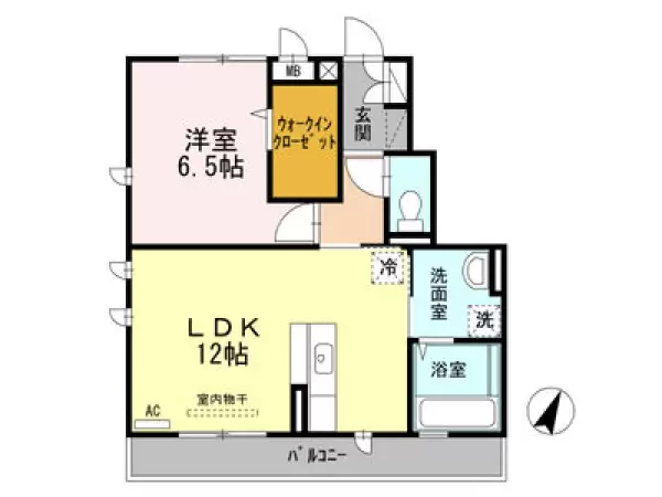 305号室の間取り図