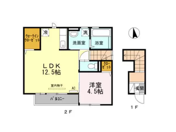 201号室の間取り図