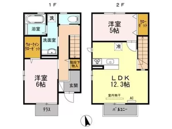 101号室の間取り図