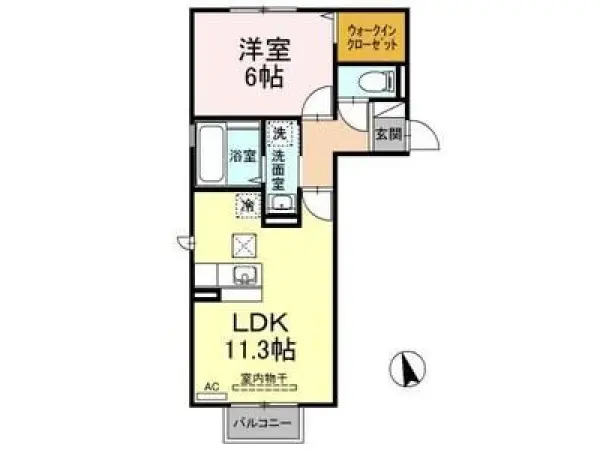 103号室の間取り図