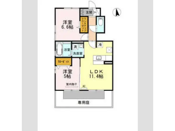 105号室の間取り図