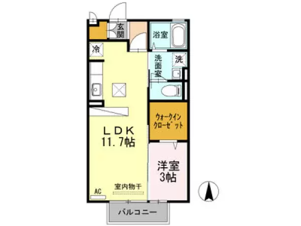 103号室の間取り図