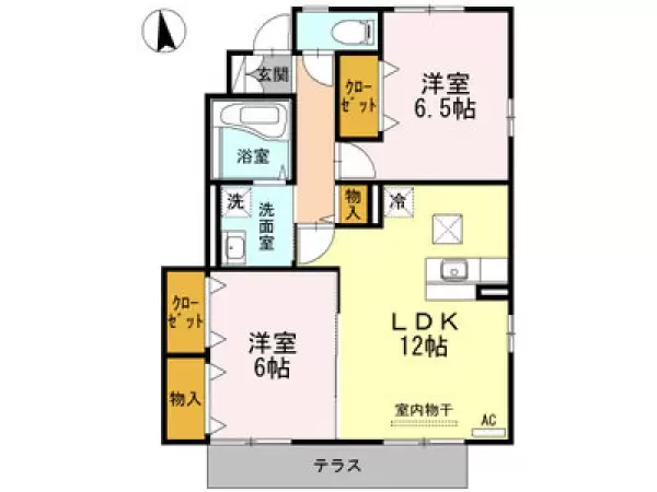 101号室の間取り図