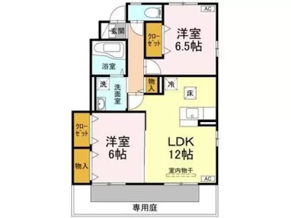105号室の間取り図