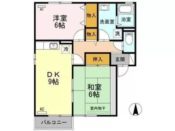 101号室の間取り図