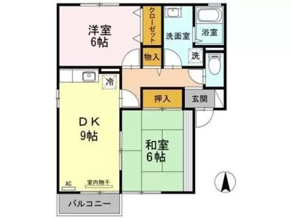 201号室の間取り図