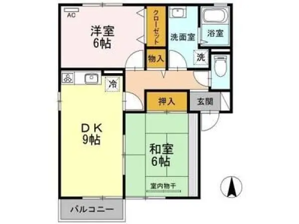 201号室の間取り図