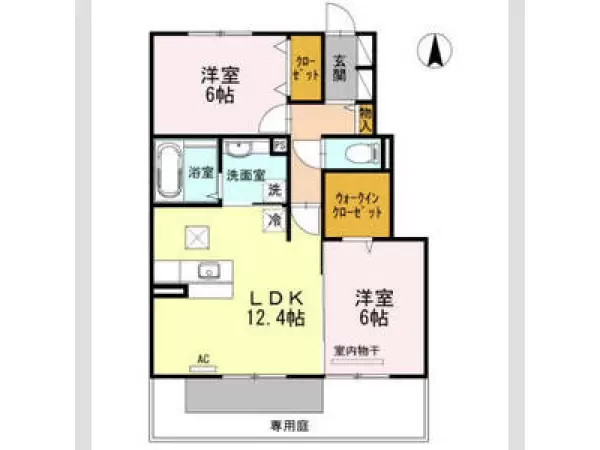 102号室の間取り図