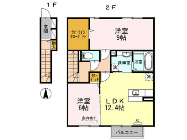 203号室の間取り図