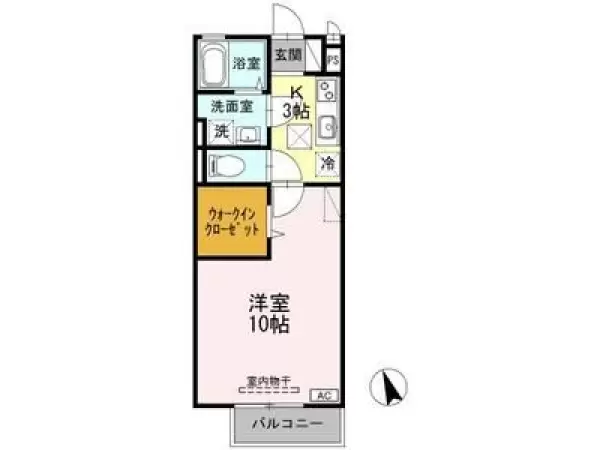 105号室の間取り図