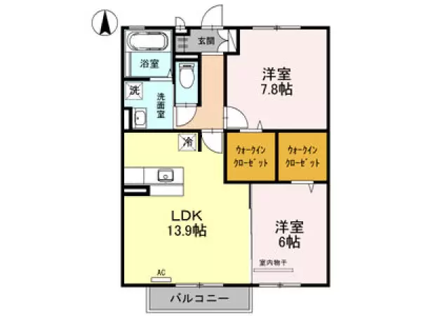 203号室の間取り図