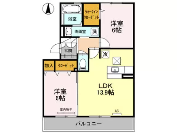 103号室の間取り図
