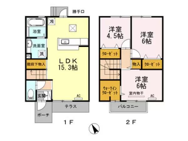 102号室の間取り図
