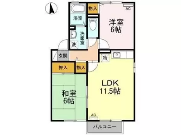 101号室の間取り図