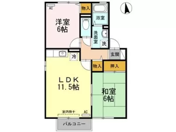 105号室の間取り図
