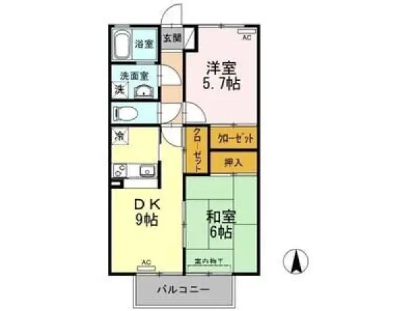 112号室の間取り図