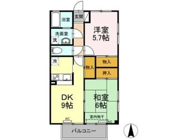 125号室の間取り図