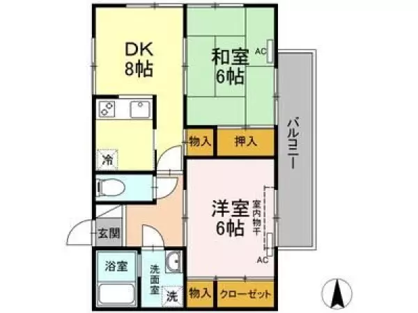 215号室の間取り図