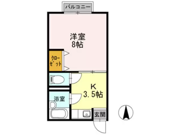 101号室の間取り図