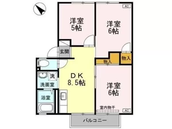 103号室の間取り図