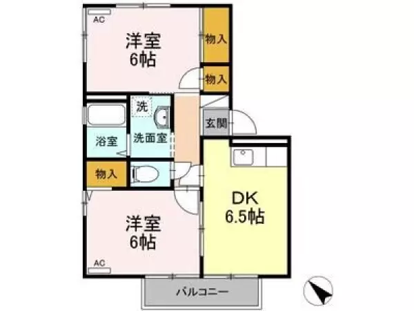 107号室の間取り図