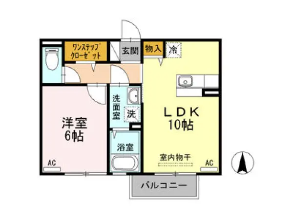 202号室の間取り図